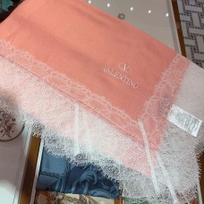 Valentino Garavani Cashmere Lace Shawl In Pink