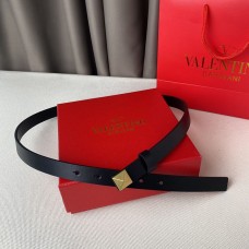 Valentino Garavani One Stud Belt In Calfskin Black