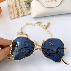 Valentino Garavani VA3368S Irregular Metal Frame Blue