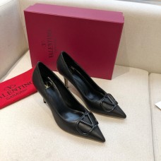 Valentino Garavani Vlogo Signature Pumps Lambskin All Black