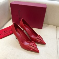 Valentino Garavani Vlogo Signature Pumps Lambskin Red